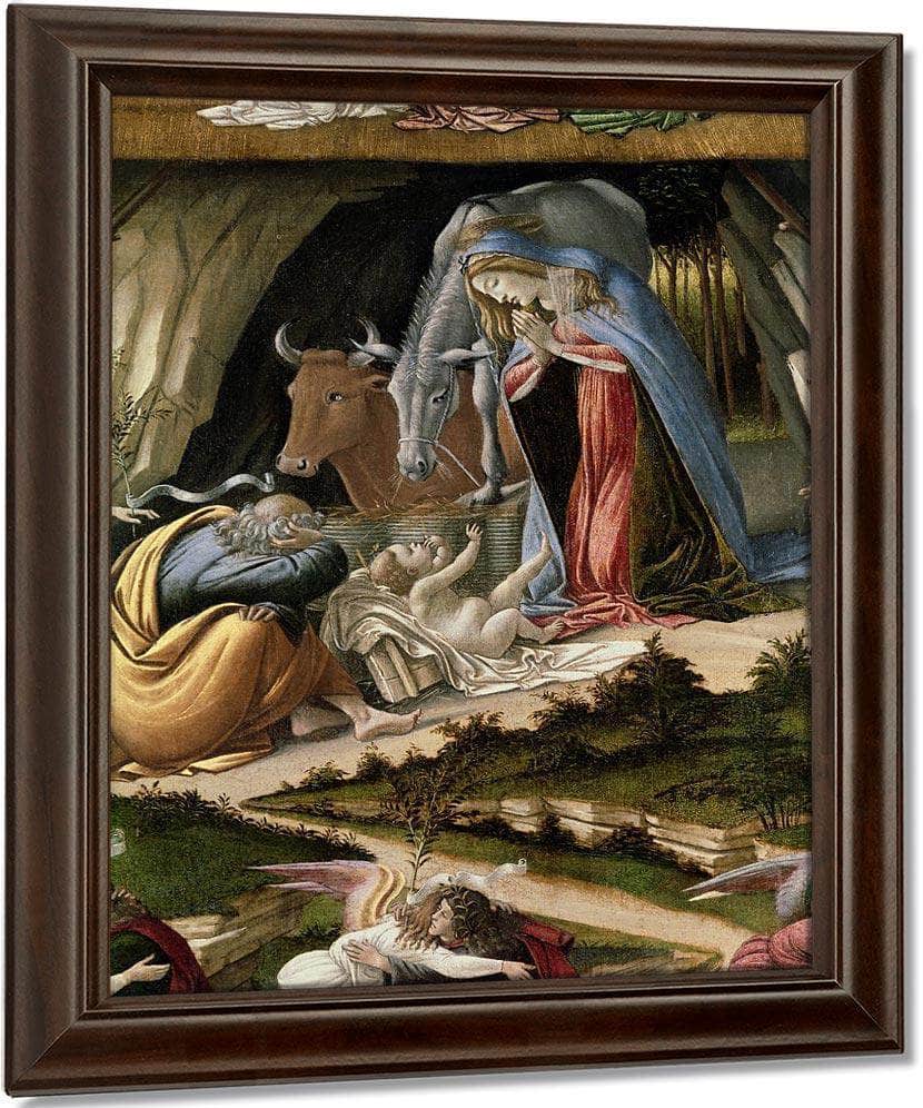 Mystic Nativity B By Sandro Botticelli Fine Art Print