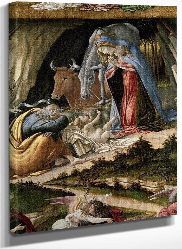 Mystic Nativity B By Sandro Botticelli Fine Art Print