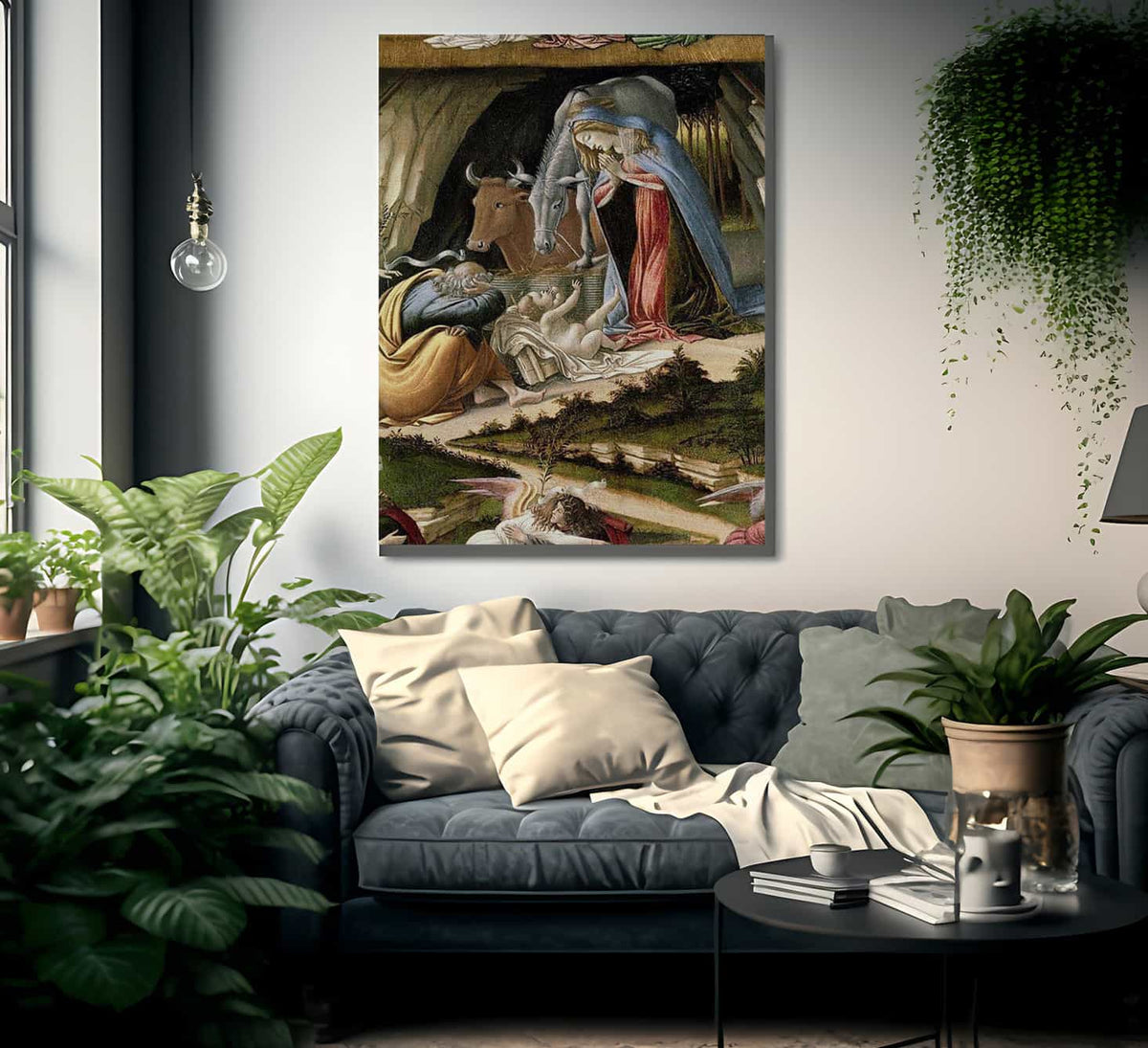 Mystic Nativity B By Sandro Botticelli Fine Art Print