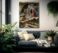 Mystic Nativity B By Sandro Botticelli Fine Art Print