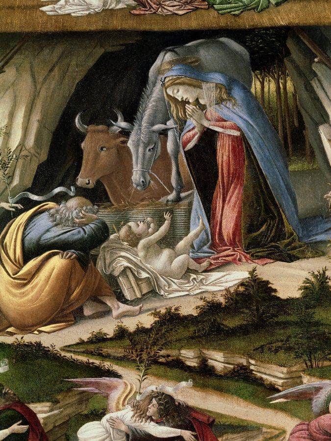 Mystic Nativity B By Sandro Botticelli Fine Art Print