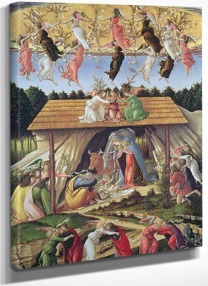 Mystic Nativity By Sandro Botticelli Fine Art Print
