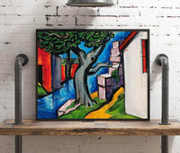 Mystic Tree Painting Oscar Bluemner Canvas Art Fine Art Print