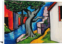 Mystic Tree Painting Oscar Bluemner Canvas Art Fine Art Print