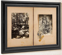 N. American Soldiers, Men In Mangrove, Study Folder For Book Concealing Coloration In The Animal Kingdom By Abbott Handerson Thayer Fine Art Print