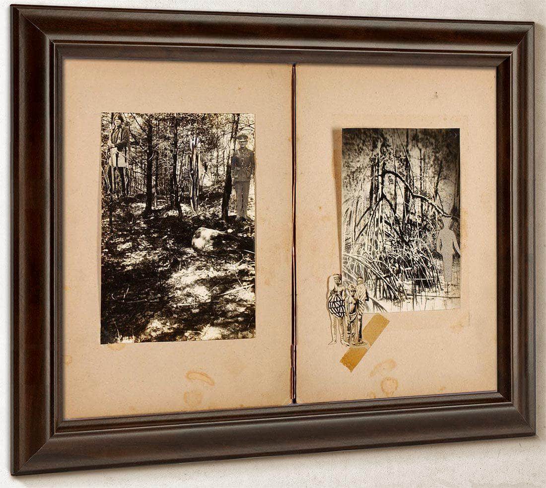 N. American Soldiers, Men In Mangrove, Study Folder For Book Concealing Coloration In The Animal Kingdom By Abbott Handerson Thayer Fine Art Print