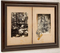 N. American Soldiers, Men In Mangrove, Study Folder For Book Concealing Coloration In The Animal Kingdom By Abbott Handerson Thayer Fine Art Print