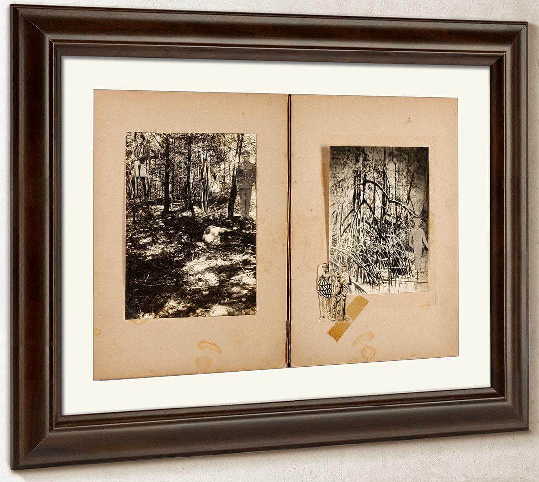 N. American Soldiers, Men In Mangrove, Study Folder For Book Concealing Coloration In The Animal Kingdom By Abbott Handerson Thayer Fine Art Print