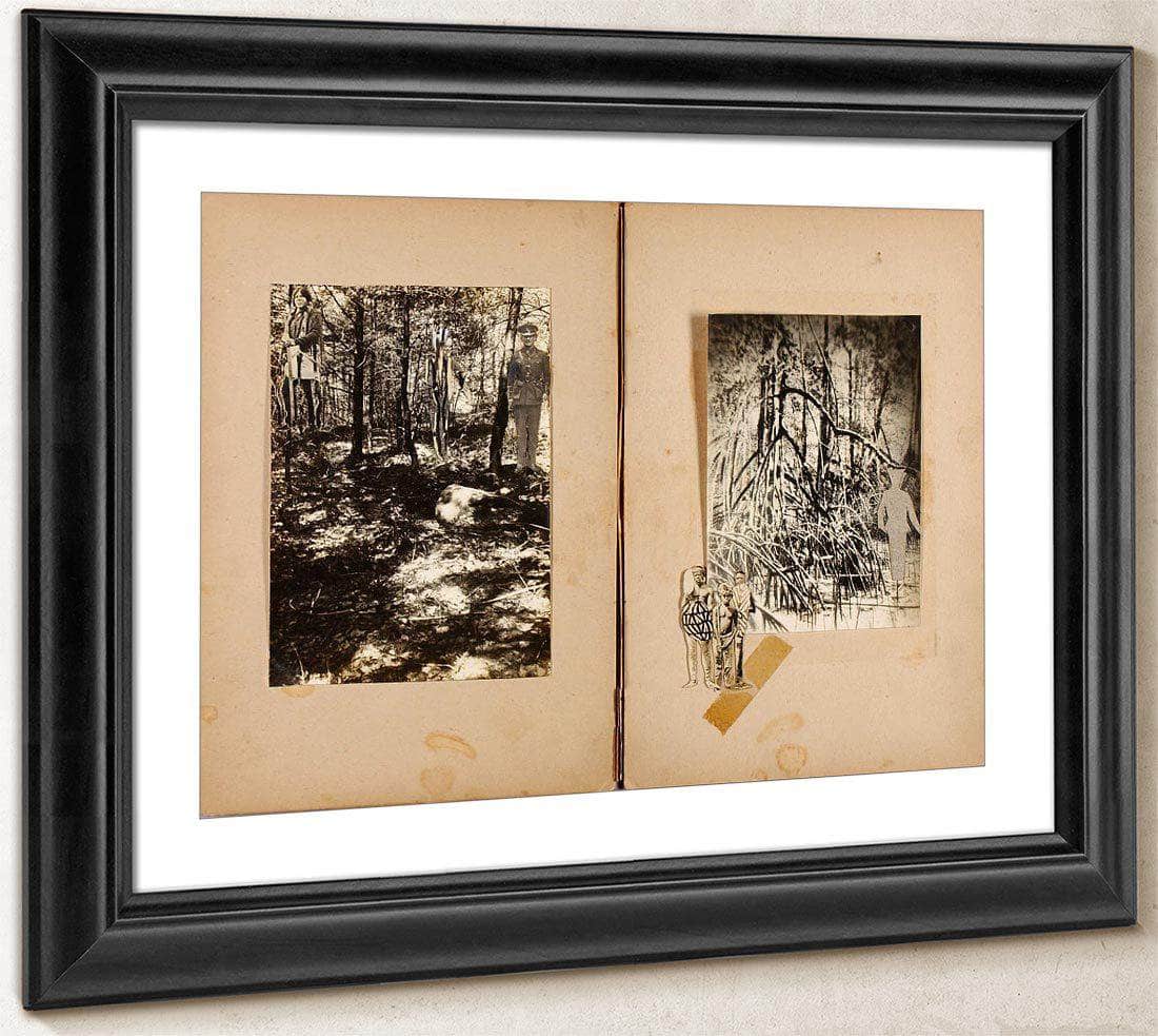 N. American Soldiers, Men In Mangrove, Study Folder For Book Concealing Coloration In The Animal Kingdom By Abbott Handerson Thayer Fine Art Print