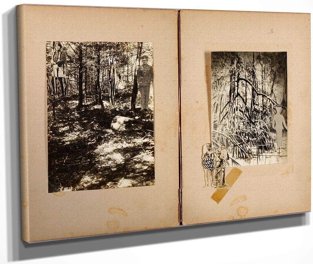 N. American Soldiers, Men In Mangrove, Study Folder For Book Concealing Coloration In The Animal Kingdom By Abbott Handerson Thayer Fine Art Print