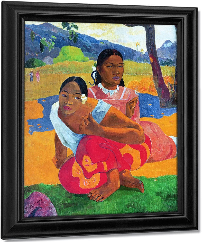 Nafea Faaipoipo (When Are You Getting Married) By Eugene Henri Paul Gauguin Fine Art Print