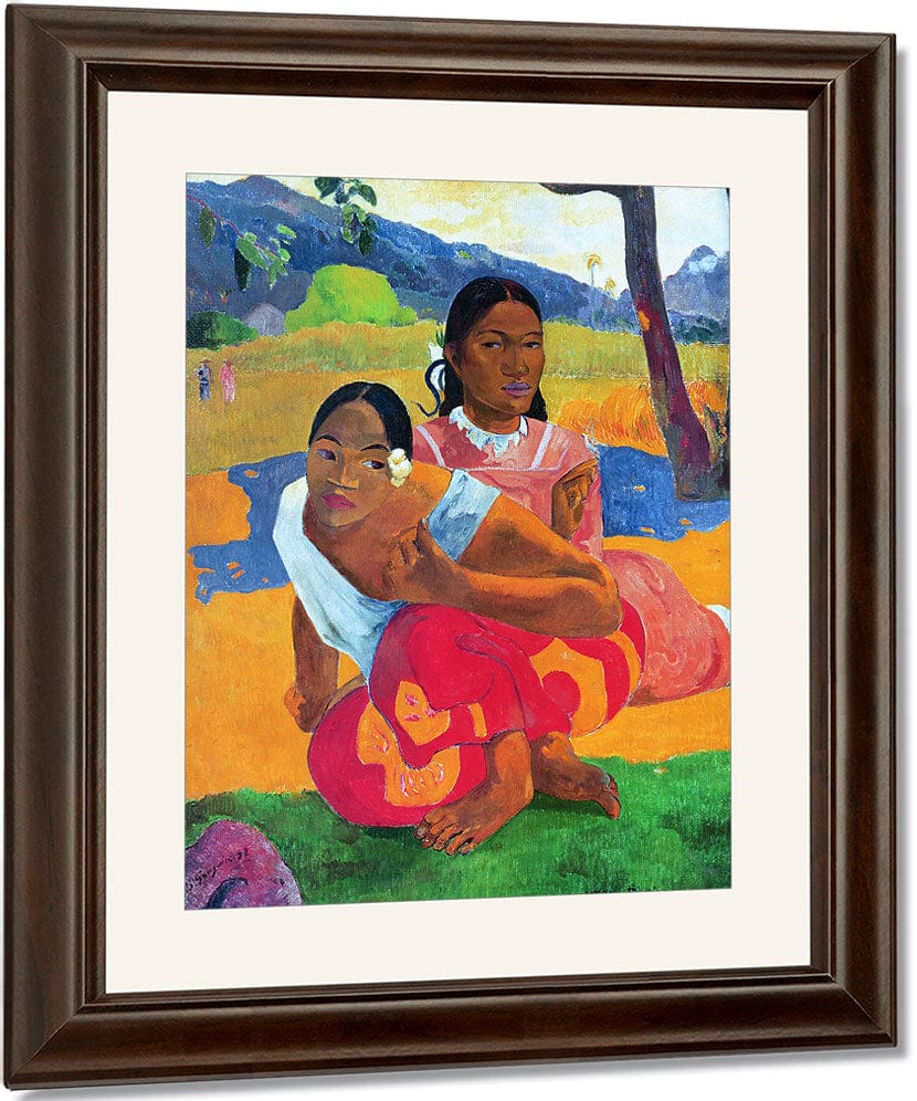 Nafea Faaipoipo (When Are You Getting Married) By Eugene Henri Paul Gauguin Fine Art Print
