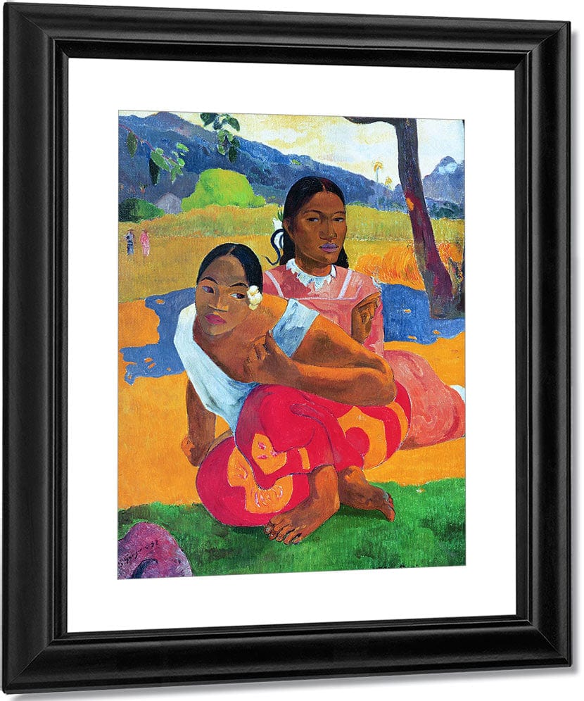 Nafea Faaipoipo (When Are You Getting Married) By Eugene Henri Paul Gauguin Fine Art Print