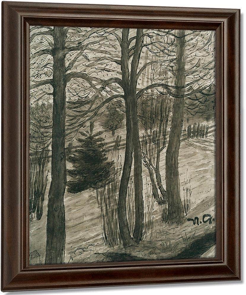 Naked Trees By Nicolai Astrup Fine Art Print