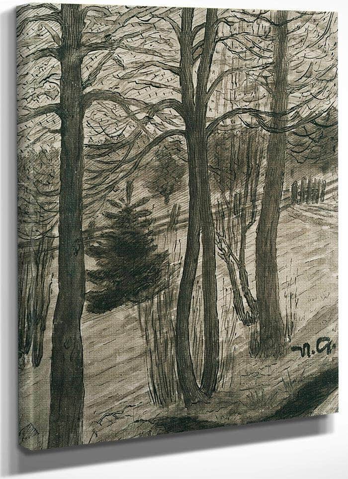 Naked Trees By Nicolai Astrup Fine Art Print