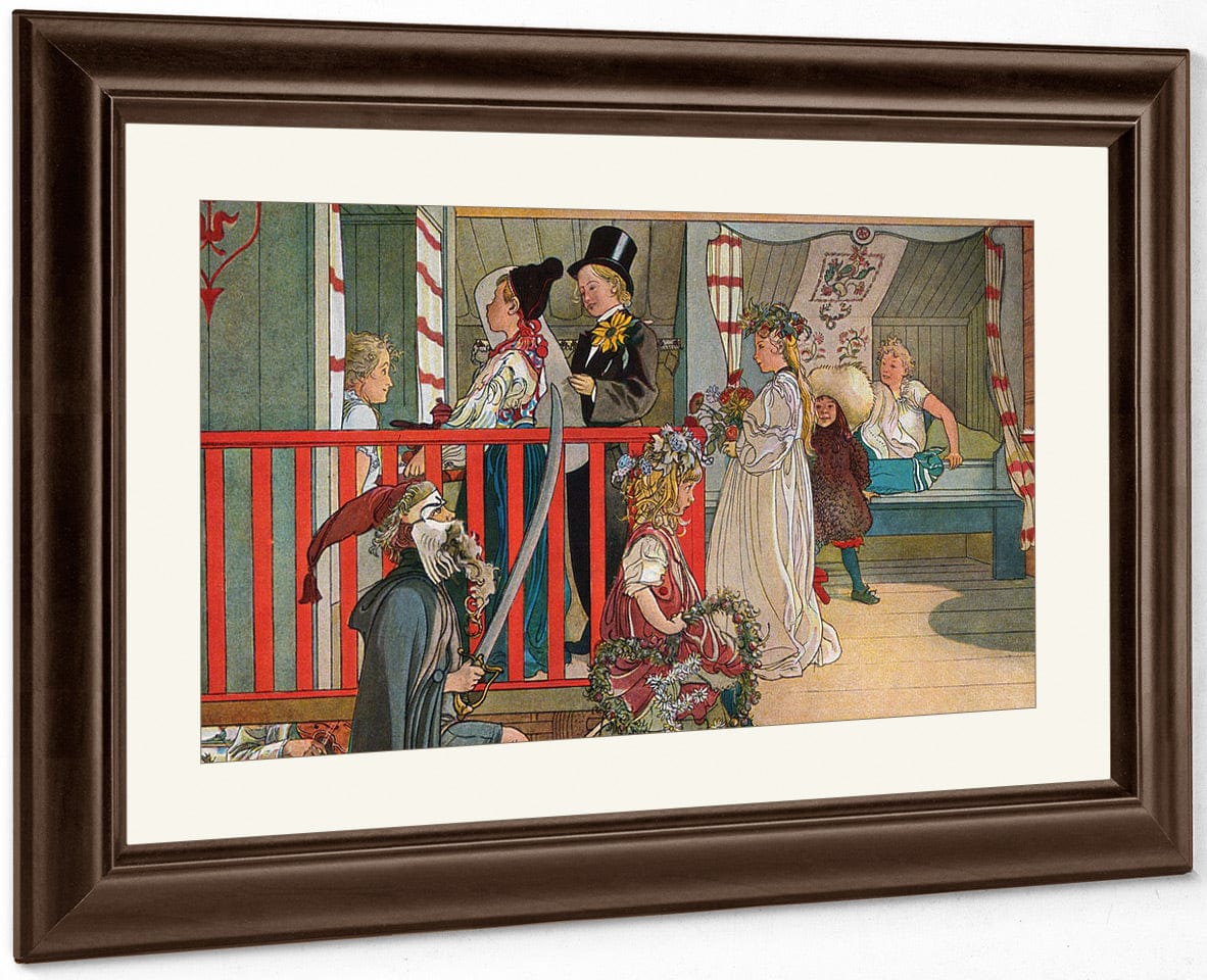 Nameday At The Storage House By Carl Larsson Fine Art Print