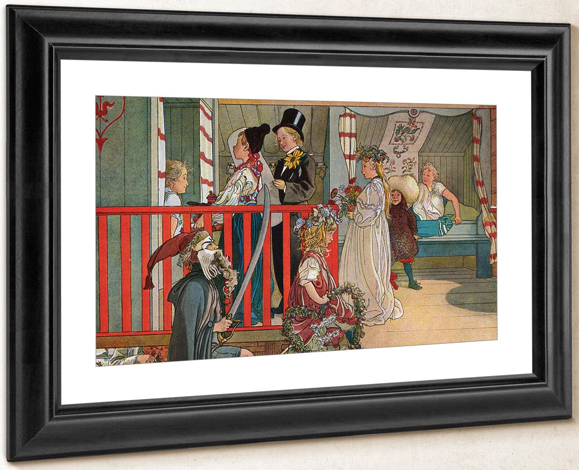 Nameday At The Storage House By Carl Larsson Fine Art Print