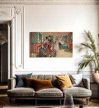 Nameday At The Storage House By Carl Larsson Fine Art Print