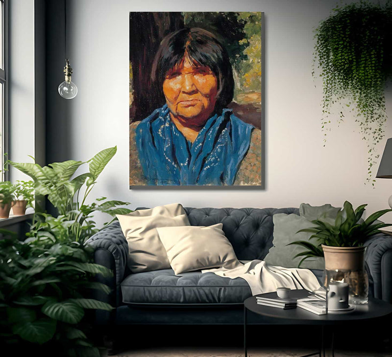 Nancy Pomo Indian By Maynard Dixon Fine Art Print