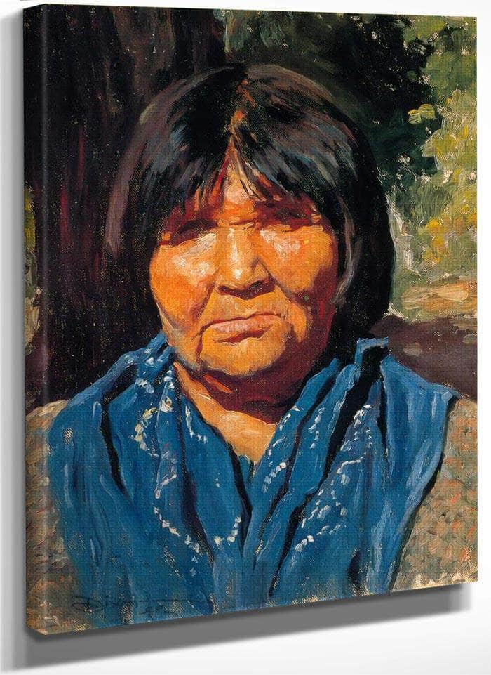 Nancy Pomo Indian By Maynard Dixon Fine Art Print
