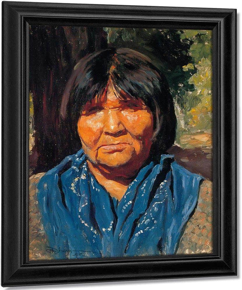 Nancy Pomo Indian By Maynard Dixon Fine Art Print