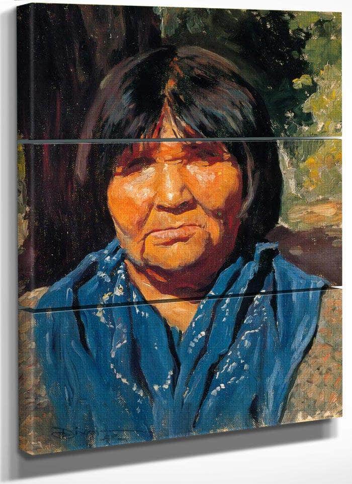 Nancy Pomo Indian By Maynard Dixon Fine Art Print