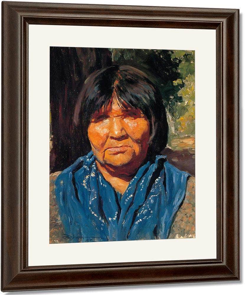Nancy Pomo Indian By Maynard Dixon Fine Art Print