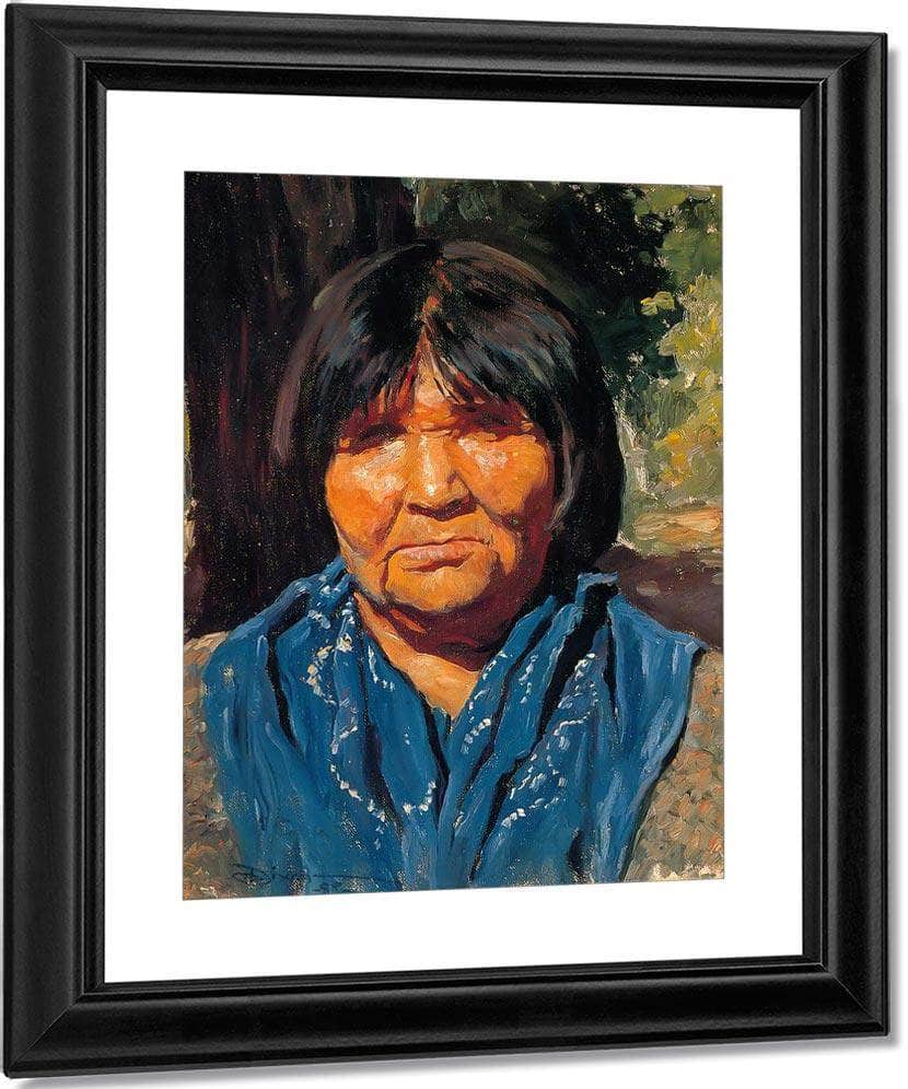 Nancy Pomo Indian By Maynard Dixon Fine Art Print