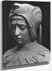 Nantes, St. Peter And St. Paul Cathedral, Tomb Of Francis Ii, Duke Of Brittany And Marguerite Of Foix, Head Of Fortitude (Detail) (B W Photo) By Michel Colombe Fine Art Print