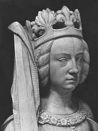 Nantes, St. Peter And St. Paul Cathedral, Tomb Of Francis Ii, Duke Of Brittany And Marguerite Of Foix, Head Of Justice (B W Photo) By Michel Colombe Fine Art Print