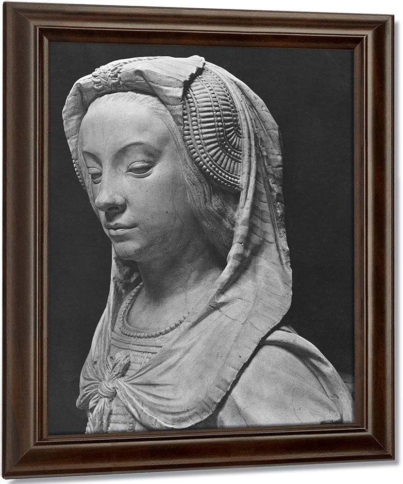Nantes, St. Peter And St. Paul Cathedral, Tomb Of Francis Ii, Duke Of Brittany And Marguerite Of Foix, Head Of Prudence (Detail) By Michel Colombe Fine Art Print