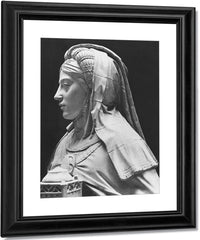 Nantes, St. Peter And St. Paul Cathedral, Tomb Of Francis Ii, Duke Of Brittany And Marguerite Of Foix, Head Of Temperance (B W Photo) By Michel Colombe Fine Art Print