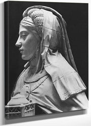 Nantes, St. Peter And St. Paul Cathedral, Tomb Of Francis Ii, Duke Of Brittany And Marguerite Of Foix, Head Of Temperance (B W Photo) By Michel Colombe Fine Art Print