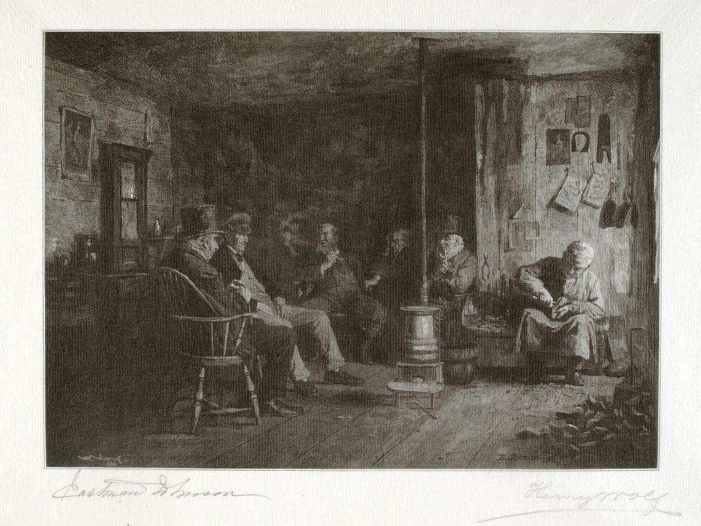 Nantucket School Of Philosophy By Eastman Johnson Fine Art Print