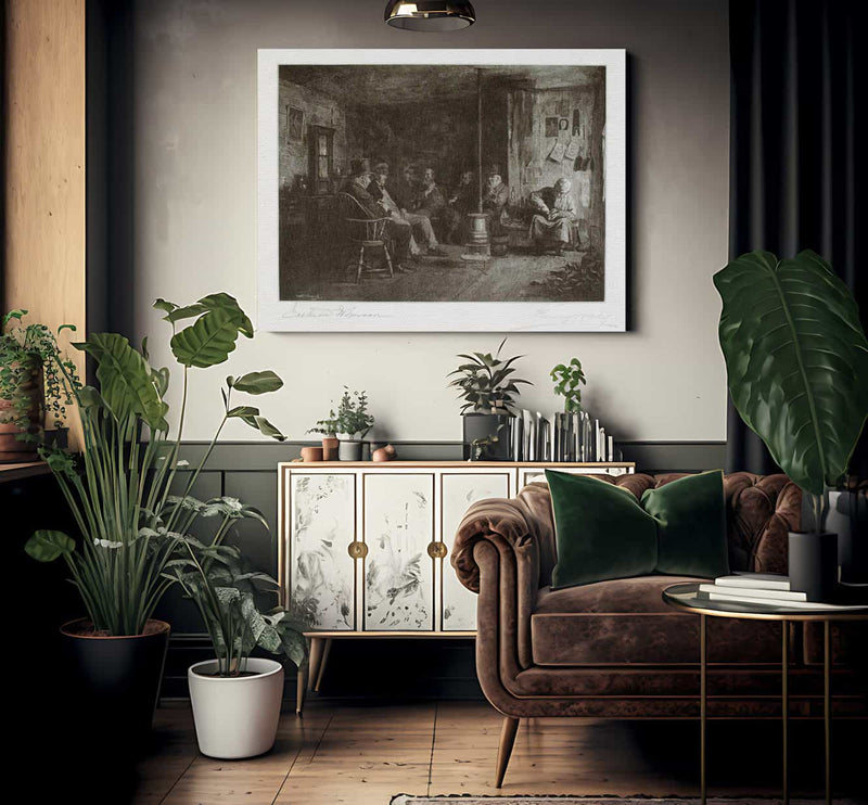 Nantucket School Of Philosophy By Eastman Johnson Fine Art Print