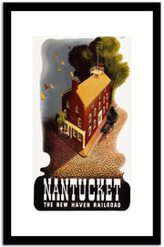 Nantucket (The New Haven Rairoad)  Wpa Vintage Advertising. Fine Art Print