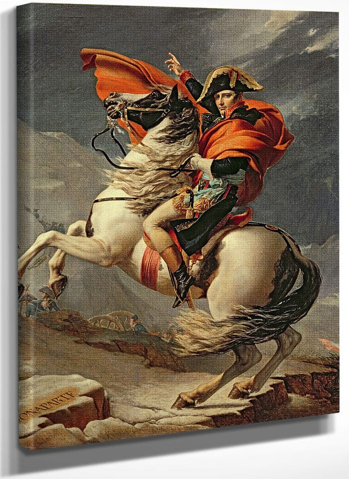 Napoleon Crossing The Alps On 20Th May 1800 By Jacques Louis David Fine Art Print
