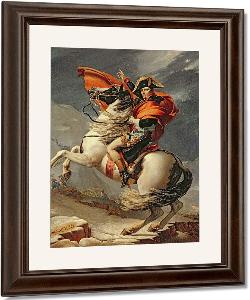 Napoleon Crossing The Alps On 20Th May 1800 By Jacques Louis David Fine Art Print