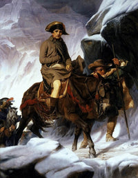 Napoleon Crossing The Alps Painting Paul Delaroche Canvas Art Fine Art Print