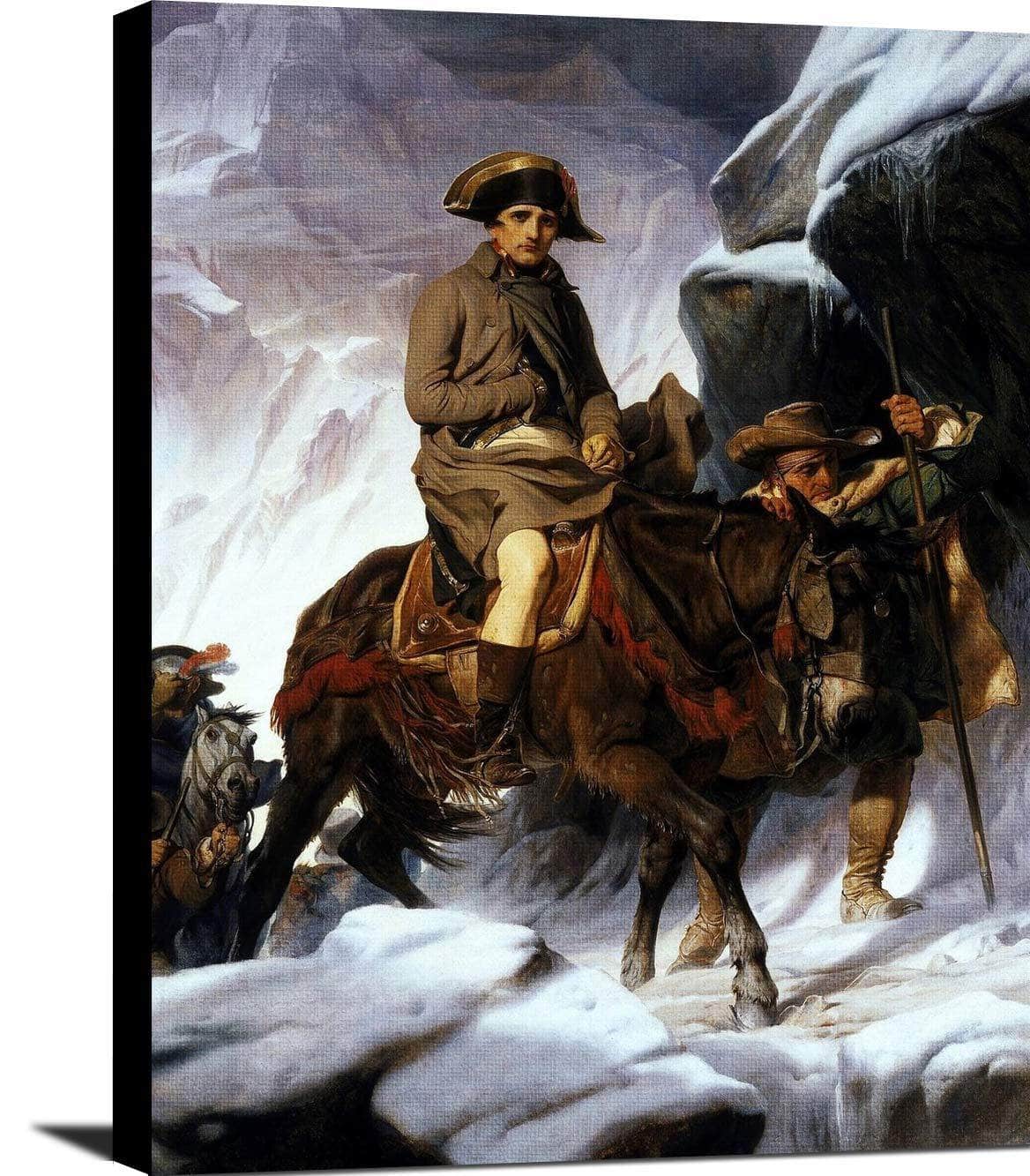 Napoleon Crossing The Alps Painting Paul Delaroche Canvas Art Fine Art Print