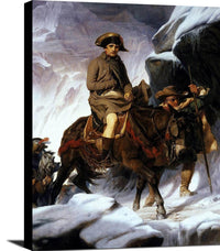 Napoleon Crossing The Alps Painting Paul Delaroche Canvas Art Fine Art Print