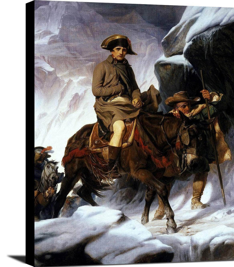 Napoleon Crossing The Alps Painting Paul Delaroche Canvas Art Fine Art Print