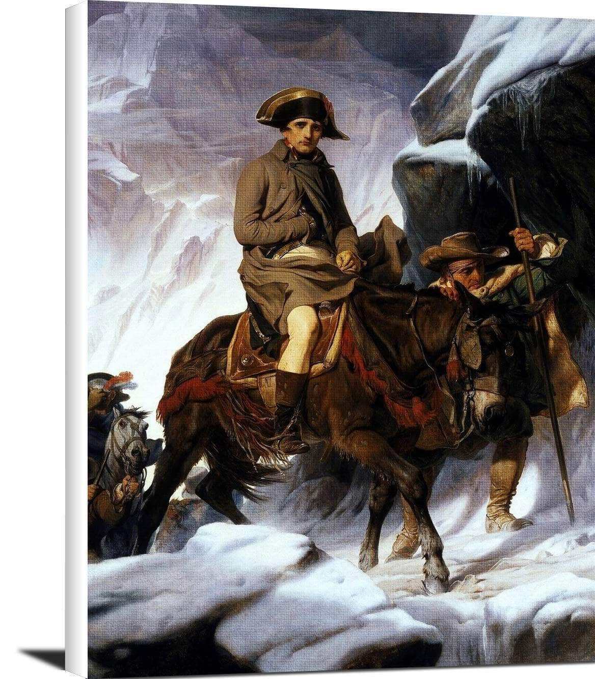 Napoleon Crossing The Alps Painting Paul Delaroche Canvas Art Fine Art Print
