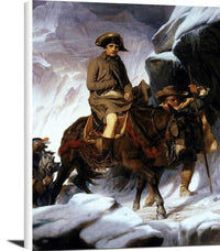 Napoleon Crossing The Alps Painting Paul Delaroche Canvas Art Fine Art Print