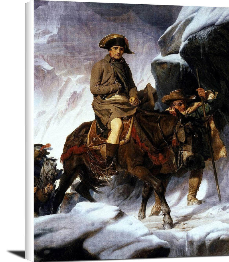 Napoleon Crossing The Alps Painting Paul Delaroche Canvas Art Fine Art Print