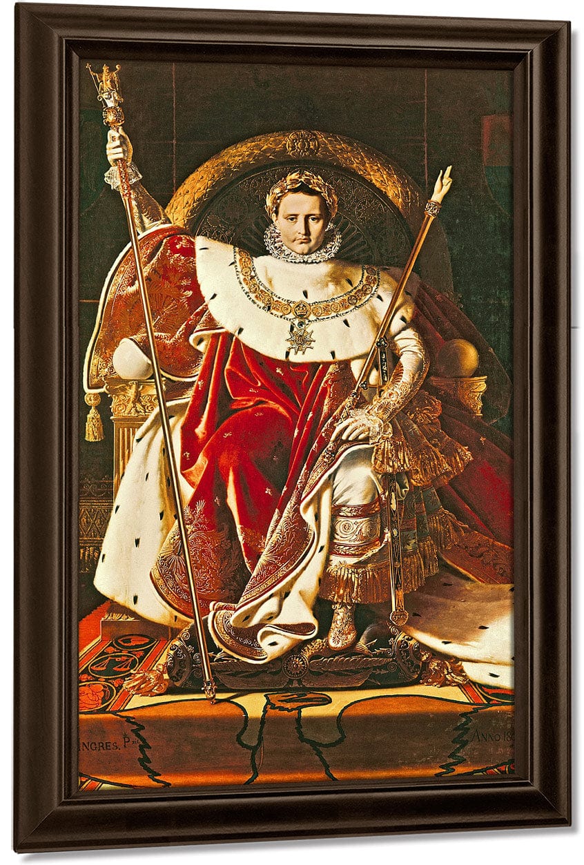 Napoleon I (1769 1821) On The Imperial Throne By Jean Auguste Dominique Ingres Fine Art Print