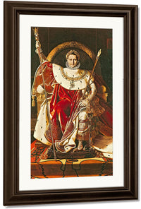 Napoleon I (1769 1821) On The Imperial Throne By Jean Auguste Dominique Ingres Fine Art Print