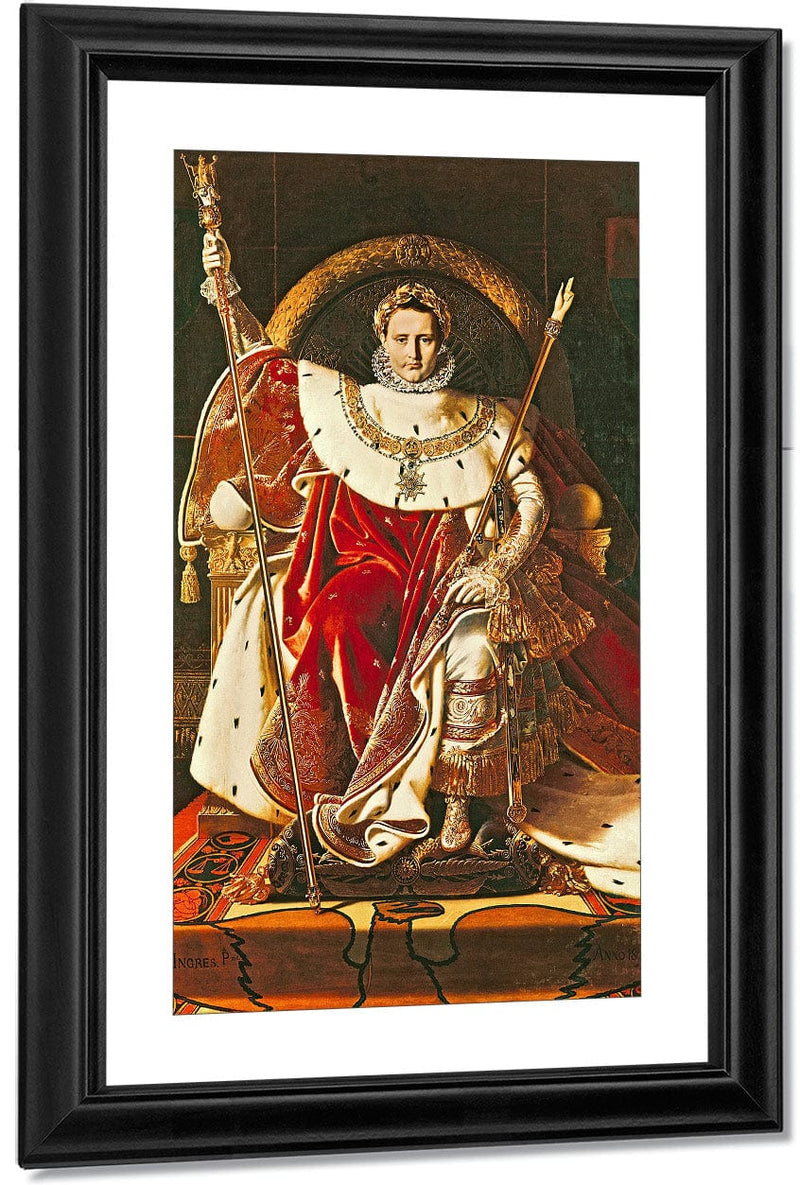 Napoleon I (1769 1821) On The Imperial Throne By Jean Auguste Dominique Ingres Fine Art Print