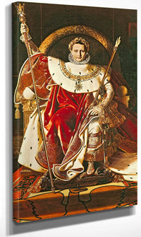 Napoleon I (1769 1821) On The Imperial Throne By Jean Auguste Dominique Ingres Fine Art Print