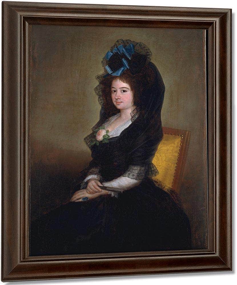 Narcisa Baranana De Goicoechea 1815 112 4X78 1Cm Met 29 100 180 By Francisco De Goya Fine Art Print